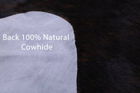 Thumbnail for Brindle Brown Natural Cowhide Rug - Medium 6'2