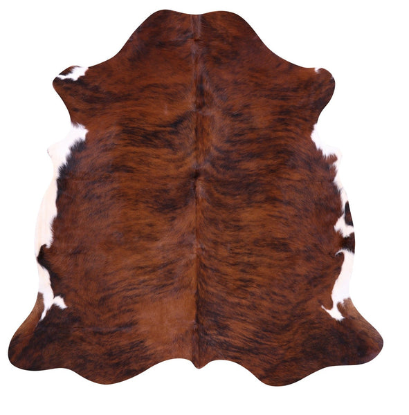 Brindle Natural Cowhide Rug - Medium 6'0"H x 5'11"W