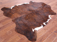 Thumbnail for Brindle Brown Natural Cowhide Rug - Medium 6'0