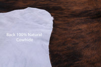 Thumbnail for Brindle Brown Natural Cowhide Rug - Medium 5'11