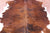 Brown & White Natural Cowhide Rug - Small 6'3"H x 5'7"W