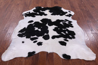 Thumbnail for Black & White Natural Cowhide Rug - Small 5'10