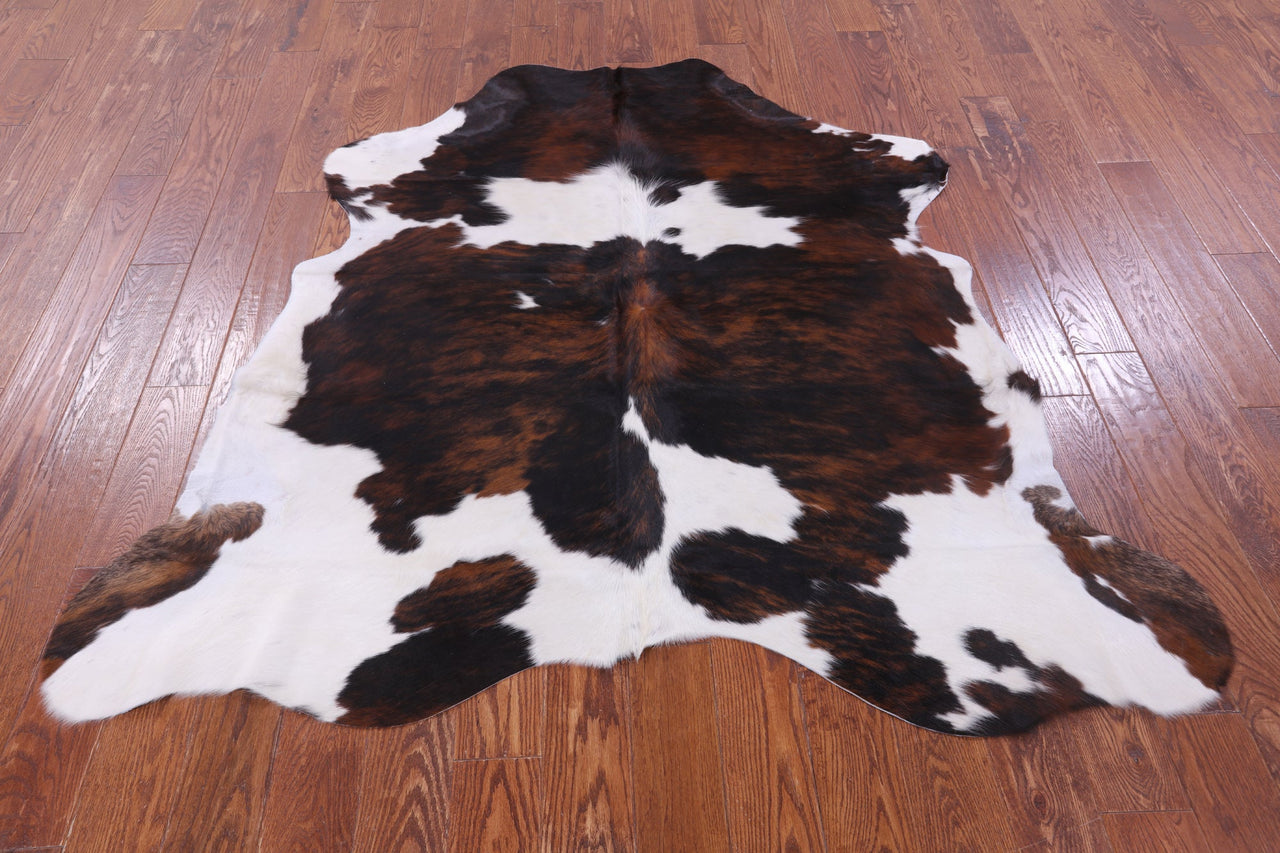 Tricolor Natural Cowhide Rug - Small 6'0"H x 6'0"W