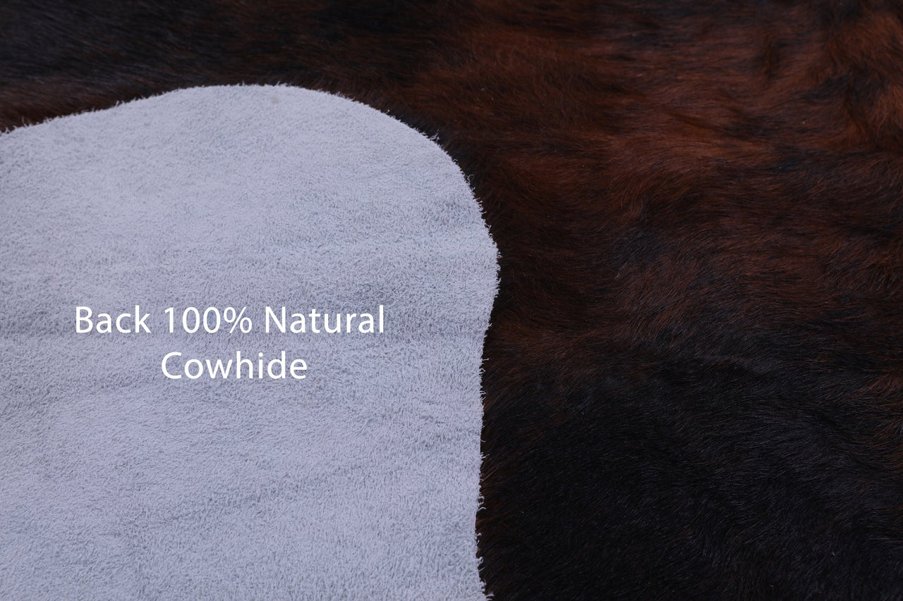 Brindle Natural Cowhide Rug - Small 5'7"H x 5'7"W