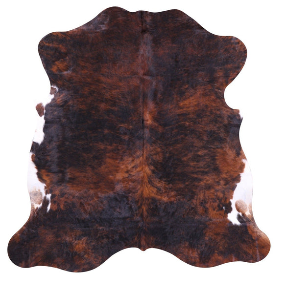 Brindle Natural Cowhide Rug - Small 5'7"H x 5'7"W