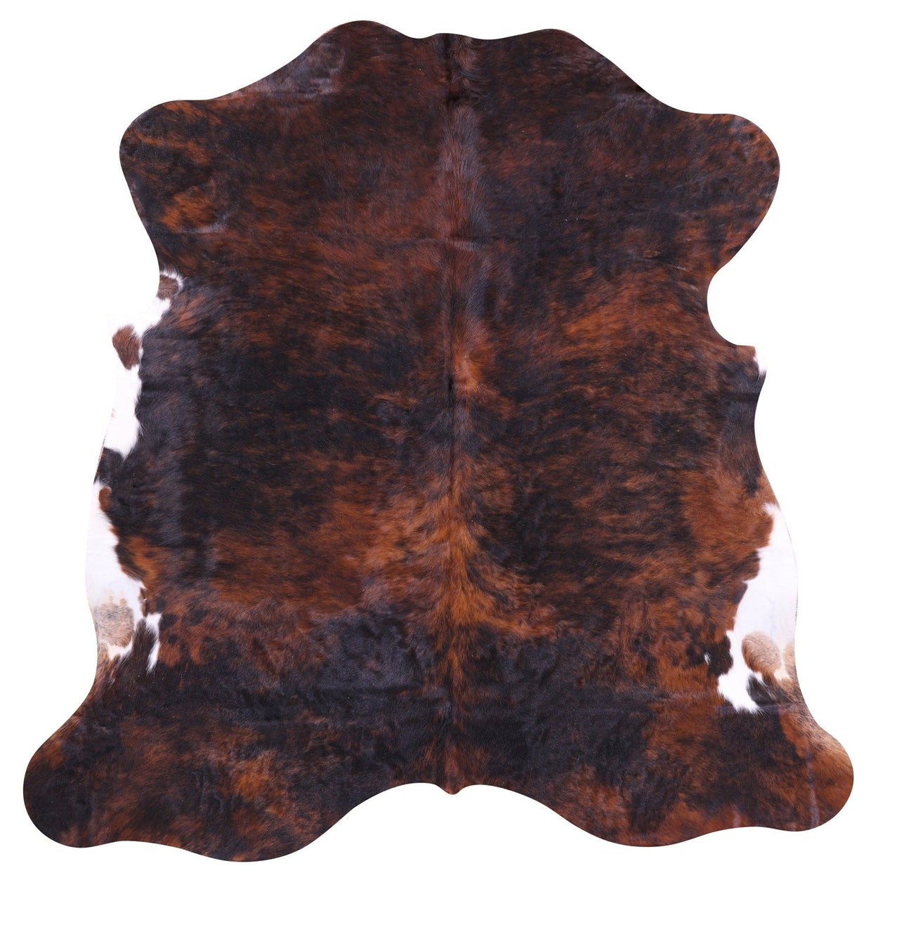 Brindle Natural Cowhide Rug - Small 5'7"H x 5'7"W