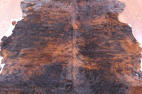 Thumbnail for Brindle Natural Cowhide Rug - Small 5'7