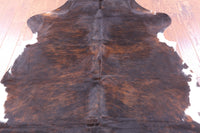 Thumbnail for Brindle Brown Natural Cowhide Rug - Small 6'2