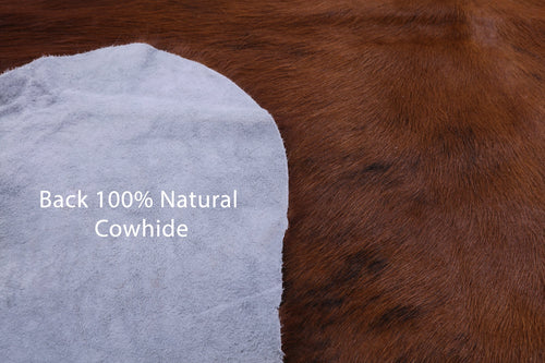 Brown Natural Cowhide Rug - Medium 6'0