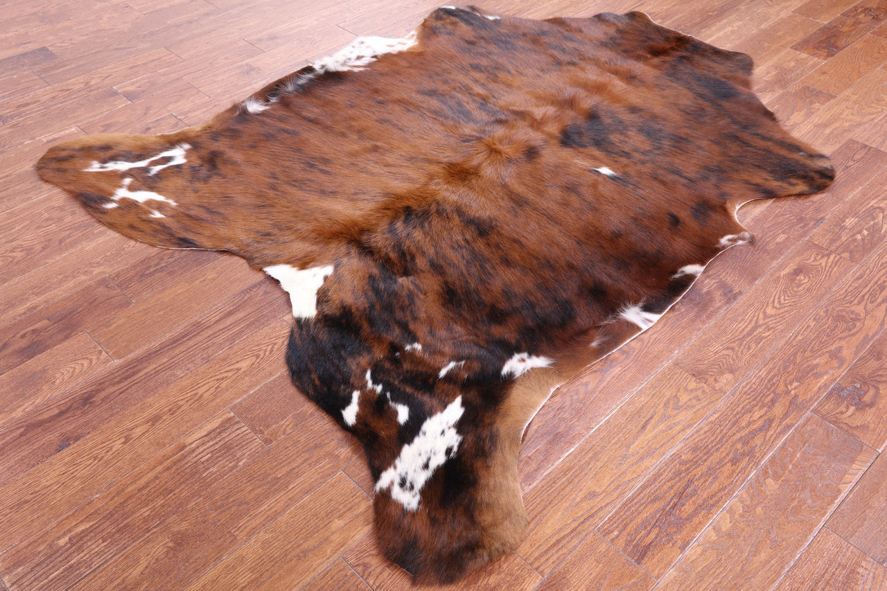 Brindle Natural Cowhide Rug - Small 6'5"H x 5'5"W