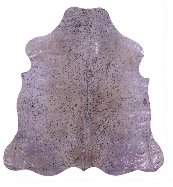 Metallic Natural Cowhide Rug - Large 6'7"H x 6'4"W
