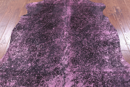 Metallic Natural Cowhide Rug - X-Large 7'0