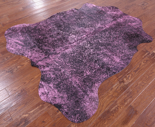 Metallic Natural Cowhide Rug - X-Large 7'0