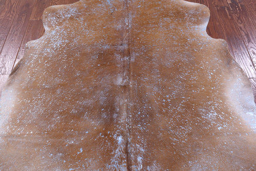 Metallic Natural Cowhide Rug - Large 6'10