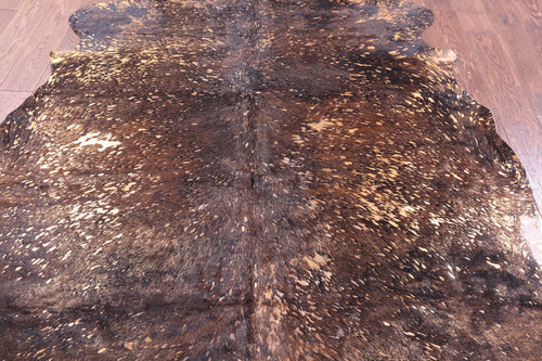 Metallic Natural Cowhide Rug - X-Large 7'6