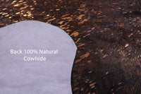 Thumbnail for Metallic Natural Cowhide Rug - XLarge 7'6