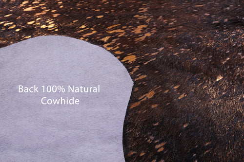 Metallic Natural Cowhide Rug - X-Large 7'6