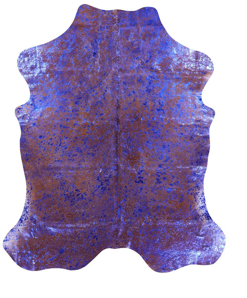 Metallic Natural Cowhide Rug - X-Large 7'0