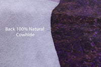 Thumbnail for Metallic Natural Cowhide Rug - Large 6'10