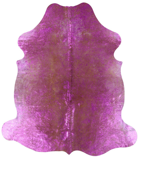 Metallic Natural Cowhide Rug - X-Large 8'2