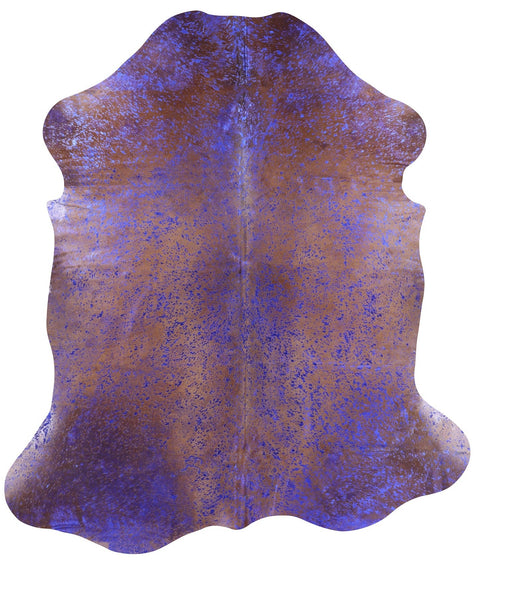 Metallic Natural Cowhide Rug - X-Large 7'5"H x 6'5"W