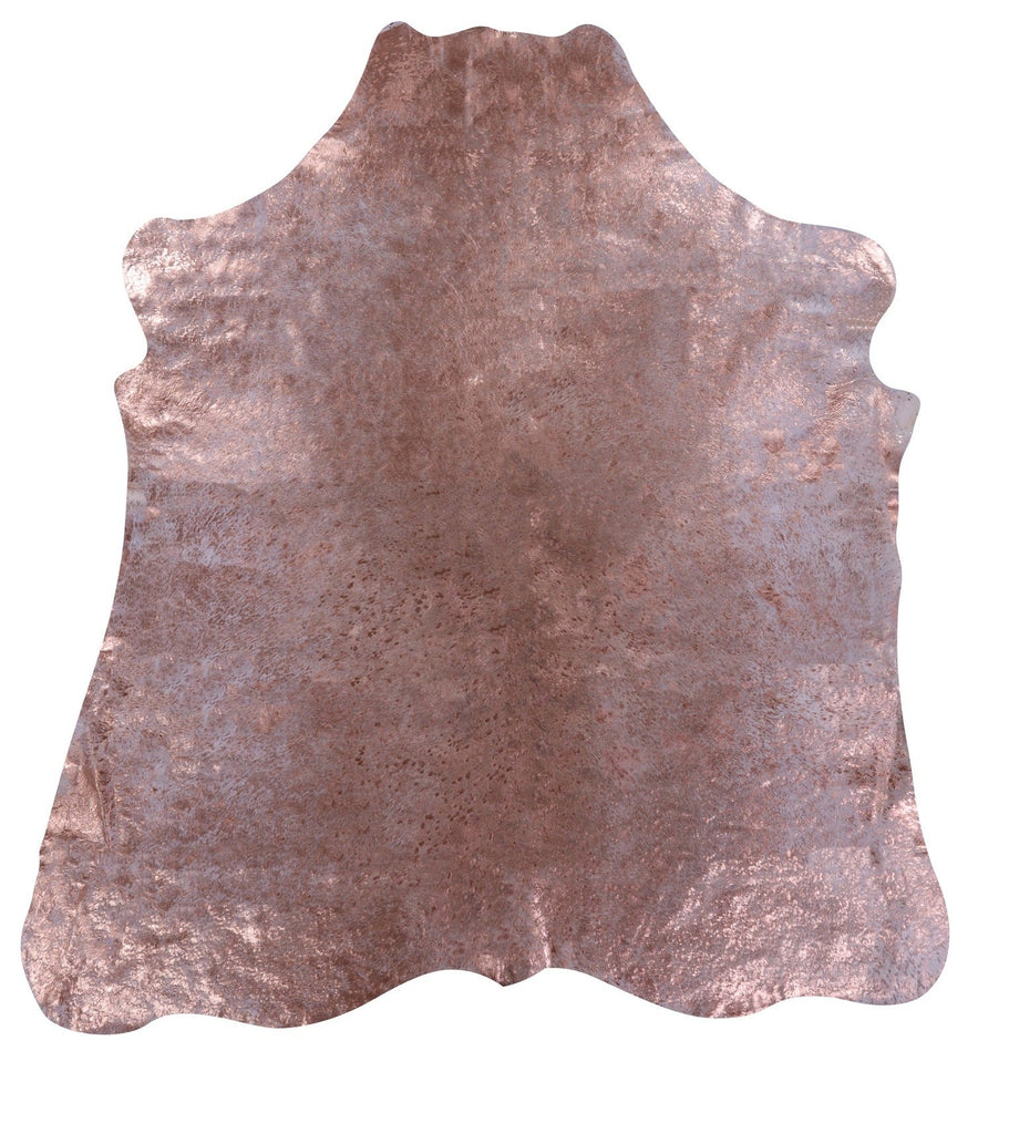 Metallic Natural Cowhide Rug - Large 6'10"H x 6'4"W