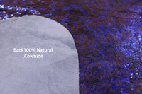 Thumbnail for Metallic Natural Cowhide Rug - Medium 6'1