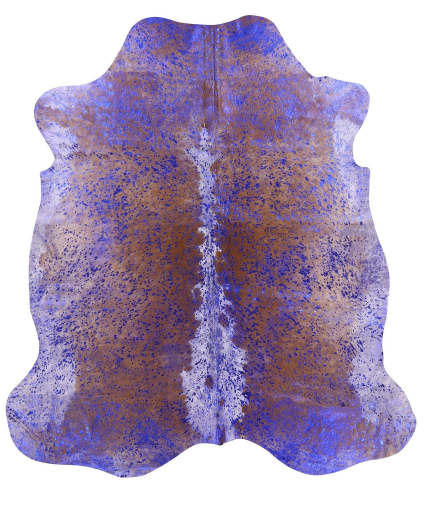 Metallic Natural Cowhide Rug - Large 6'9"H x 6'3"W