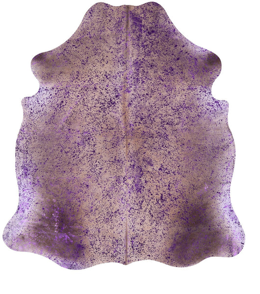 Metallic Natural Cowhide Rug - Medium 6'1"H x 5'7"W