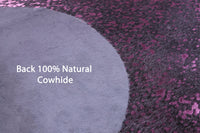 Thumbnail for Metallic Natural Cowhide Rug - Medium 6'1