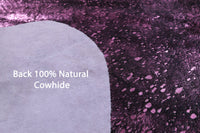 Thumbnail for Metallic Natural Cowhide Rug - Large 6'8