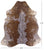 Metallic Natural Cowhide Rug - XLarge 7'0"H x 6'3"W