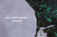 Thumbnail for Metallic Natural Cowhide Rug - XLarge 7'6