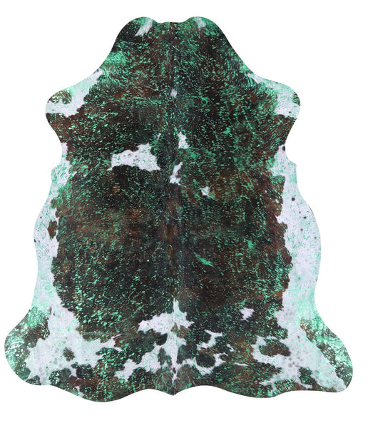Metallic Natural Cowhide Rug - X-Large 7'6"H x 6'11"W