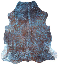 Thumbnail for Metallic Natural Cowhide Rug - Large 6'5