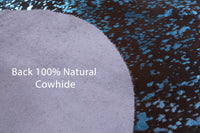 Thumbnail for Metallic Natural Cowhide Rug - Large 6'5