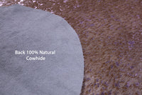 Thumbnail for Metallic Natural Cowhide Rug - Medium 6'1