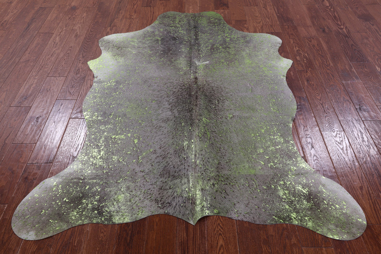 Metallic Natural Cowhide Rug - Large 6'6"H x 5'1"W