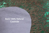 Thumbnail for Metallic Natural Cowhide Rug - Medium 6'0
