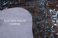 Thumbnail for Metallic Natural Cowhide Rug - Large 6'6