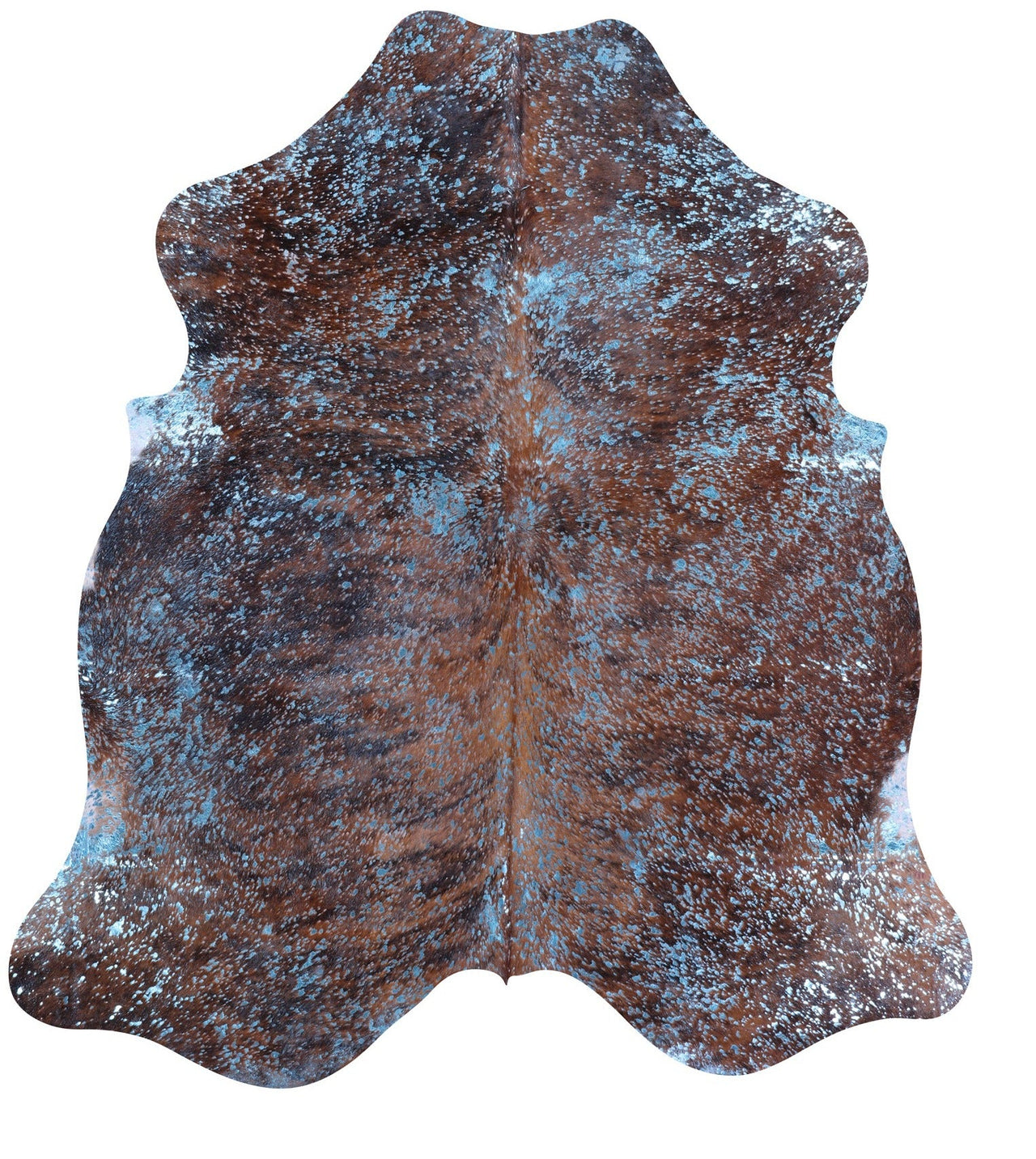 Metallic Natural Cowhide Rug - Large 6'6"H x 5'11"W