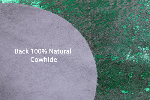 Metallic Natural Cowhide Rug - X-Large 7'4