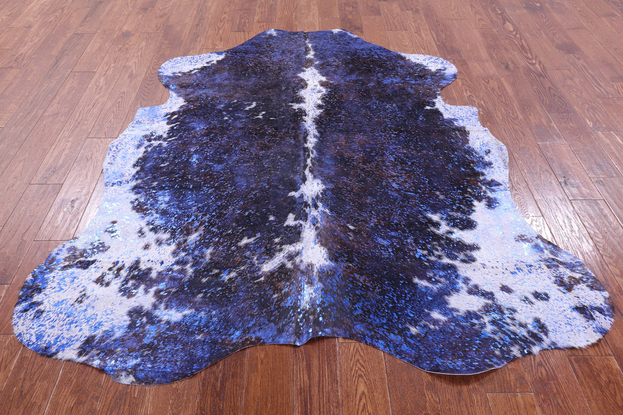 Metallic Natural Cowhide Rug - Large 6'9"H x 6'0"W