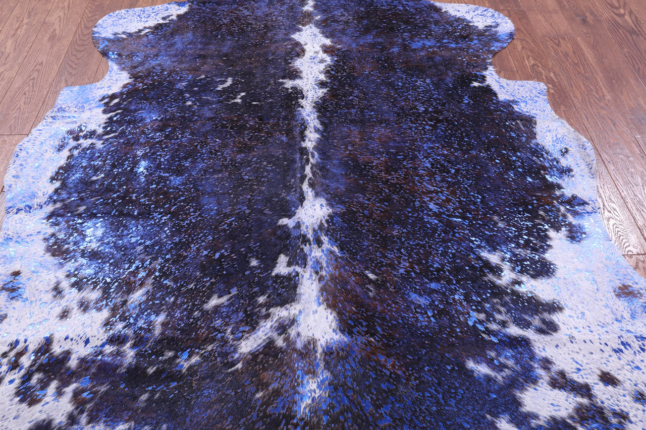 Metallic Natural Cowhide Rug - Large 6'9"H x 6'0"W