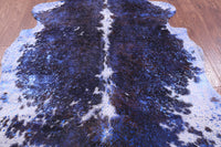 Thumbnail for Metallic Natural Cowhide Rug - Large 6'9