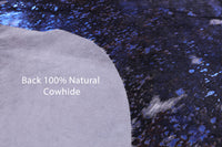 Thumbnail for Metallic Natural Cowhide Rug - Large 6'9