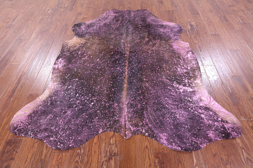 Metallic Natural Cowhide Rug - Large 6'11