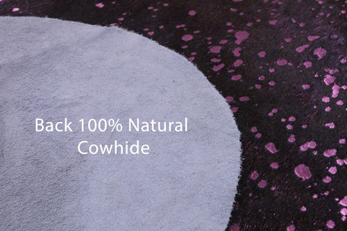 Metallic Natural Cowhide Rug - Large 6'11