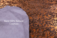 Thumbnail for Metallic Natural Cowhide Rug - Large 6'9