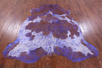 Thumbnail for Metallic Natural Cowhide Rug - Large 6'7